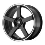 Statusfälgar MR116 Gloss Black Machined Flange 7x17 jako: 5x112/114,3 et: 40
