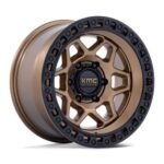 Statusfälgar KM553 TORX MATTE BRONZE W GLOSS BLACK LIP 8.5x17 jako: 5x127 et: 0