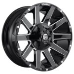 Statusfälgar FC615 GLOSS BLACK MILLED 10x20 jako: 8x180 et: -18