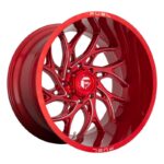 Statusfälgar FC742 Candy Red Milled 10x20 jako: 8x180 et: -18
