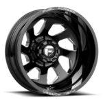 Statusfälgar DD39 FF39D GLOSS BLACK MILLED 8.25x20 jako: 8x200 et: 105