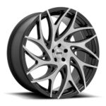 Statusfälgar S260 G.O.A.T. BRUSHED FACE W/ GLOSS BLACK DARK TIN 10x26 jako: 5x127 et: 10