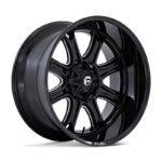 Statusfälgar DARKSTAR GLOSS BLACK MILLED 10x22 jako: 6x135/139,7 et: -18