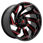 Statusfälgar D755 REACTION GLOSS BLACK MILLED W/ RED TINT 9x20 jako: 8x180 et: 20