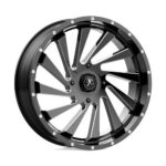 Statusfälgar M46 BLADE GLOSS BLACK MILLED 7x24 jako: 4x156 et: 0