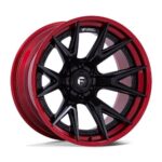 Statusfälgar FC402 CATALYST MATTE BLACK W/ CANDY RED LIP 10x20 jako: 6x139,7 et: -18