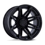 Statusfälgar FC401 BRAWL MATTE BLACK W/ GLOSS BLACK LIP 10x22 jako: 8x180 et: -18