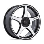 Statusfälgar PE003 P2E GLOSS BLACK W/ MACHINED FACE 8x18 jako: 5x112/120 et: 35