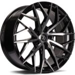 Statusfälgar SV-C Black Front Polished 7x16 jako: 4x100 et: 38