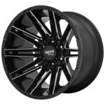 Statusfälgar MO998 Gloss Black Milled 10x20 jako: 8x180 et: -18