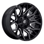 Statusfälgar D769 TWITCH GLOSSY BLACK MILLED 9x20 jako: 8x180 et: 1