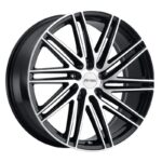 Statusfälgar P1C GLOSS BLACK W/ MACHINED FACE 8x18 jako: 5x114,3 et: 40