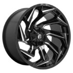 Statusfälgar D753 REACTION GLOSS BLACK MILLED 9x20 jako: 6x135/139,7 et: 20