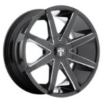 Statusfälgar DC109 GLOSS BLACK MILLED 9.5x24 jako: 6x135/139,7 et: 25