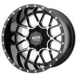 Statusfälgar MO986 Gloss Black Machined 10x22 jako: 6x135/139,7 et: -18