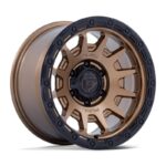 Statusfälgar FC884 FORTRESS MATTE BRONZE W GLOSS BLACK LIP 8.5x17 jako: 5x127 et: 25