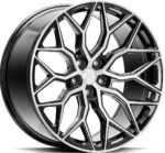 VOSSEN HF2 Brush Gloss Black 9x22 jako: 5x120 et: 30