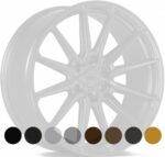 VOSSEN HF6.1 Gloss Black 9.5x22 jako: 6x135 et: 30
