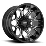 Statusfälgar MO808 SNIPER GLOSS BLACK MILLED 10x20 jako: 8x165,1 et: -18