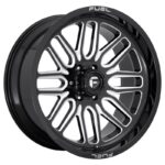 Statusfälgar FC662 GLOSS BLACK MILLED 10x20 jako: 8x180 et: -18