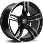 Statusfälgar Diamond Matt Black Front Polished 8x17 jako: 5x120 et: 33